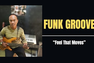 record professional bass guitar for your song