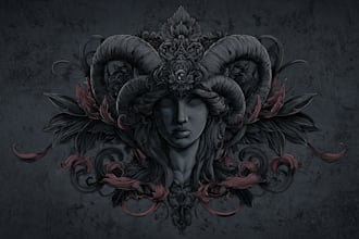 design detailed dark art illustration
