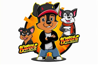 design unique mascot, character, cartoon logo design