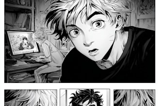 draw high impact comic book pages and sequential art