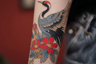 design a tattoo in japanese style