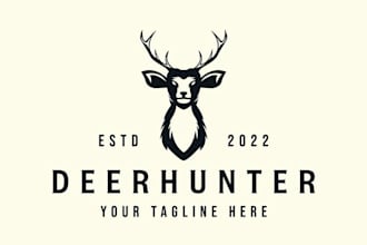 design high quality cattle, hunting and farm logo