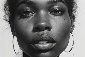 draw a rough charcoal pencil sketch portrait for you