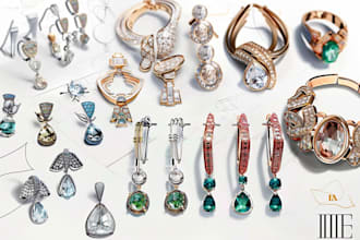 do 3d cad model jewelry design