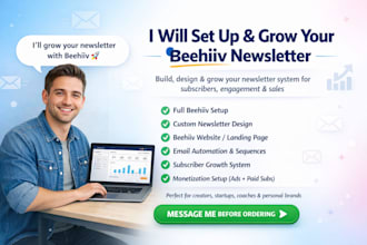 setup beehiiv newsletter growth, beehive newsletter template, beehiiv website