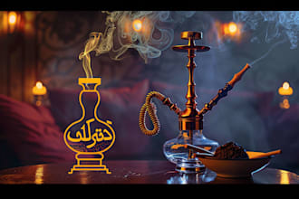 redesign edit logo, hookah, wine, lounge, bar, smoke