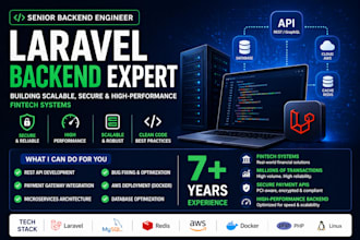 develop scalable laravel backend API or fintech system