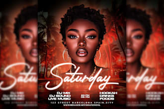 design a creative party flyer, event flyer, postcard design