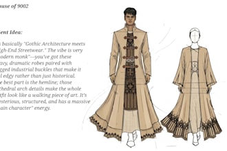 create custom fashion outfit illustrations from your ideas