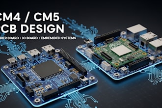 design custom raspberry pi cm4 cm5 carrier board pcb and cm5 io board