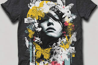 design unique t shirt graphics for print on demand