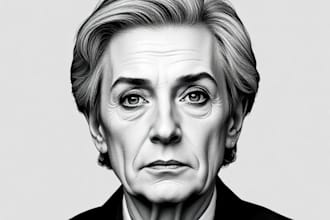 make stunning a wsj style hedcut portrait art