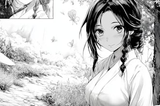 draw professional custom manga page