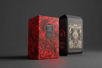 create coffee label and packaging design