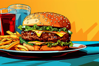 food pop art of your food pop art