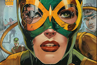 comic book illustration with comic book illustrator