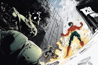 do superhero comic page