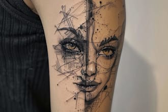 design professional tattoo and custom tattoo