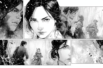 illustrate comic book pages and panels