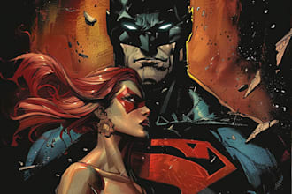 comic book illustration with comic book illustrator