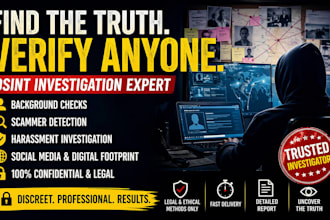 investigate scammer or verify identity using osint