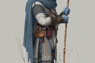 draw your dnd character and items