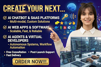 do website ai saas ai chatbot ai web app logo ai agent ai software developer