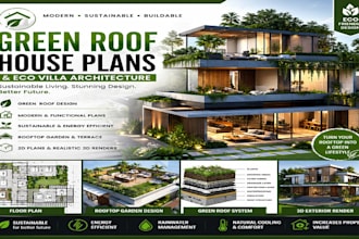 design modern green roof house plans and sustainable eco villa architecture