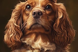make custom pet portrait, dog portrait, cat portrait art