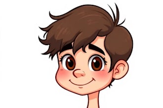 paint amazing vector cartoon portrait