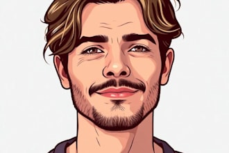 paint a any photo to vector art portrait art