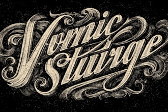 create awesome vintage logo, tattoo and hand lettering