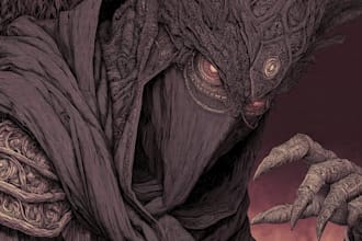 draw detailed illustration dark art