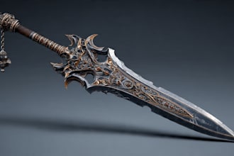 high quality weapon concept art for gaming and more