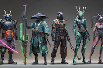 design unique and high quality gaming characters for game
