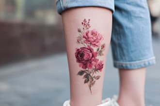 be your watercolor tattoo artist and designer
