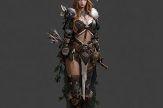 fantasy character art and fantasy character art