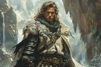 dnd character art and character designer