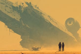 create retro mecha or scifi gundam art
