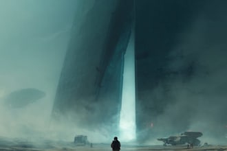 create high quality space art and futuristic space scenes