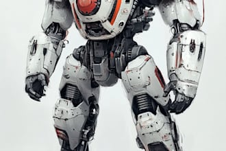 high quality robot, mecha concepts