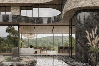 create interior and exterior designs,realistic 3d render