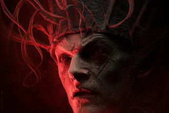 create gothic horror fantasy scenes
