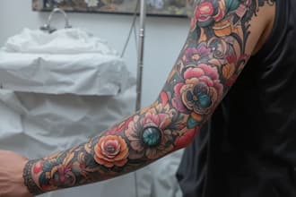 design a tattoo in black and white or in color