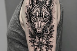 design a modern and minimalist tattoo design