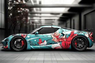 create professional car wrap vehicle wrap