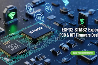 design esp32 stm32 embedded firmware pcb and iot systems
