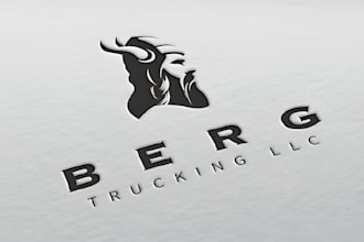 design minimalist trucking, cruise, startup, logistics and yacht brand logo