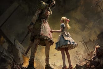design custom dark fantasy horror art