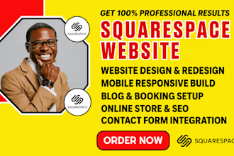 build a professional squarespace website design and redesign squarespace website
